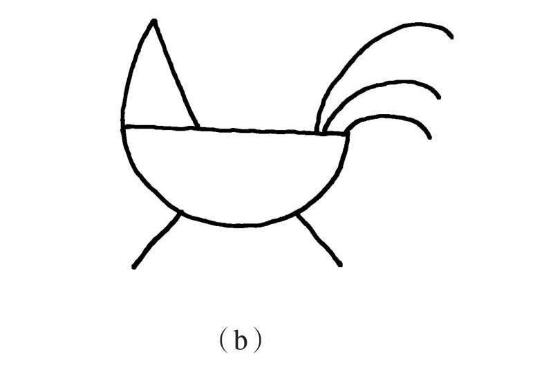 公鸡简笔画的创作步骤02
