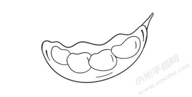 豌豆简笔画创作步骤图示03