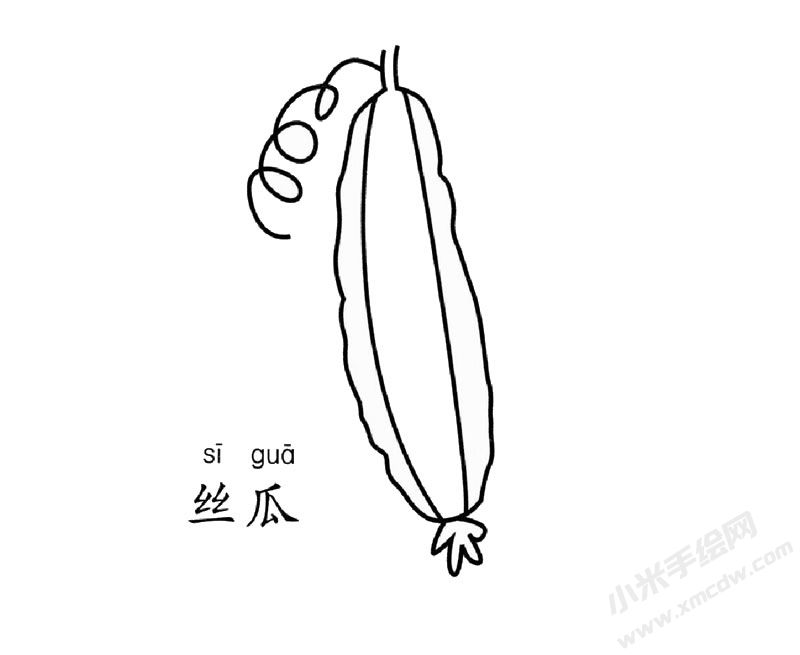 丝瓜简笔画图片