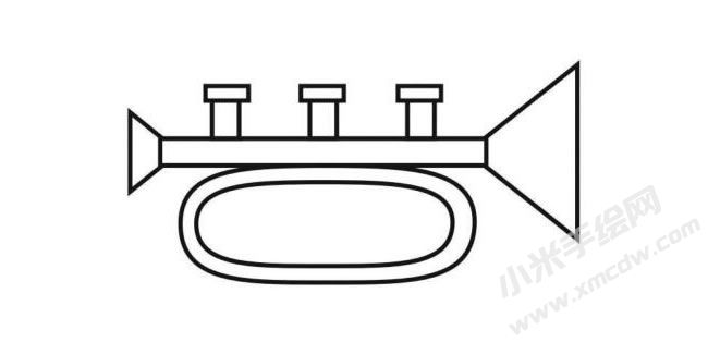 用图形分步画小喇叭简笔画图示06.jpg