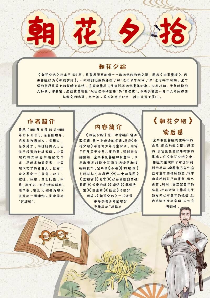 朝花夕拾手抄报初中版彩色有字.jpg