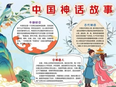 中国神话故事手抄报模板